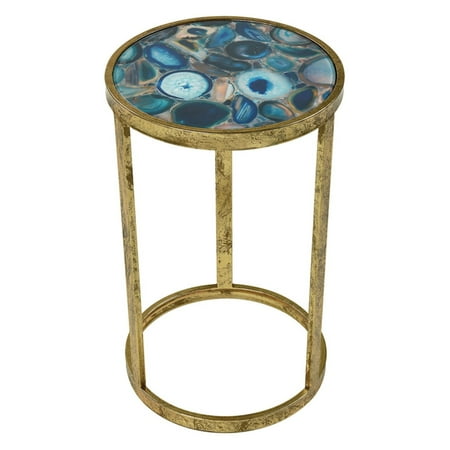 Brass Office Table - Sterling Krete Accent Table