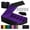 A-Black/Purple, variant on Magnetic Leather Trading Card Storage Box 5-row Deck Case A-Black/Green For TCG Sports Cards