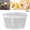 Clear, variant on Lhxiqxz Oval Dessert Tray, Multipurpose Kitchen Serving Tray, Eco-Friendly PP Plastic, Smooth Edge Storage Dish for Home, Coffee Shop, Office, Lightweight & Reusable