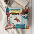 thumbnail image 3 of Kids Pillow Case for Boys &amp; Girls, Soft &amp; Breathable Fabric Pillow Cover, Kids Pillowcases Fits Standard Size Pillow, Measures  (Trains, Planes, and Trucks), 3 of 5