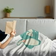 thumbnail image 3 of Bowling Soft Flannel Fleece Throw Blanket, Vintage Design in Traditional American Style Hobby Fun Sports Theme, Cozy Plush for Indoor and Outdoor Use, 50" x 70", Seafoam Cream and Rust, by Ambesonne, 3 of 5