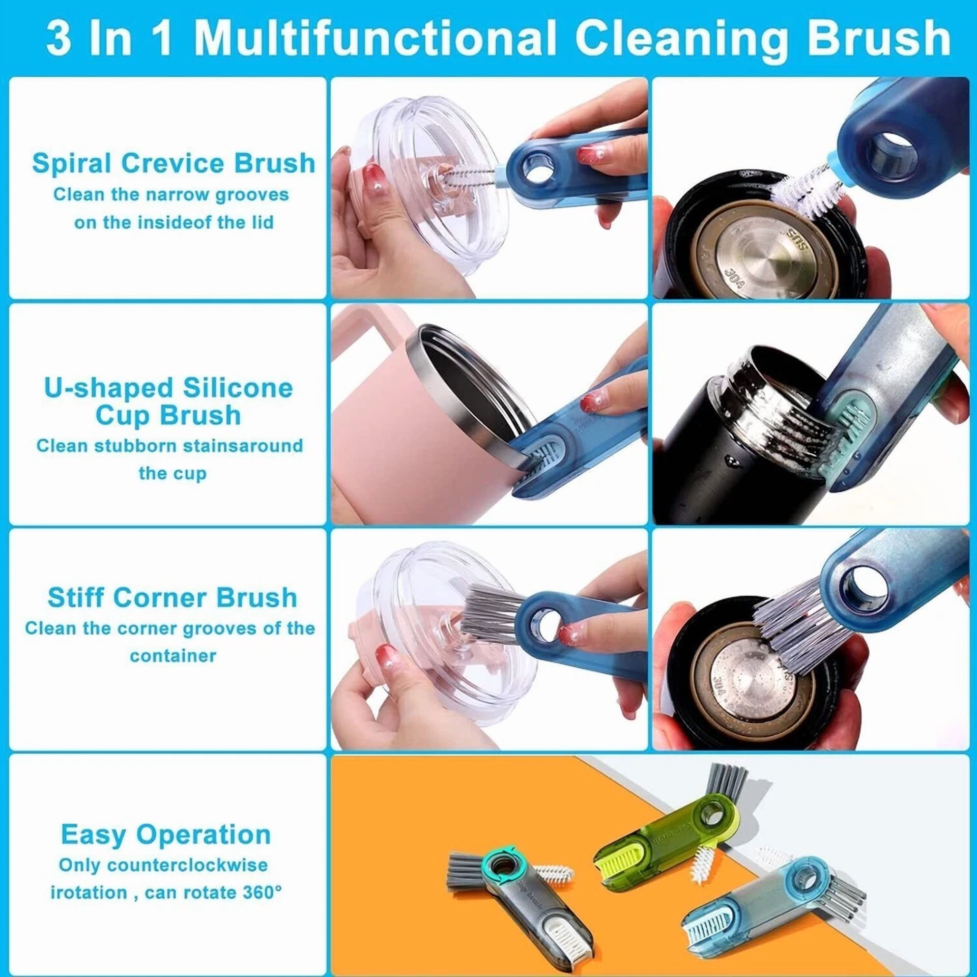 Water Bottle Brush Cleaning Kit For Sports Water Bottle Baby Bottles Tumbler Cup