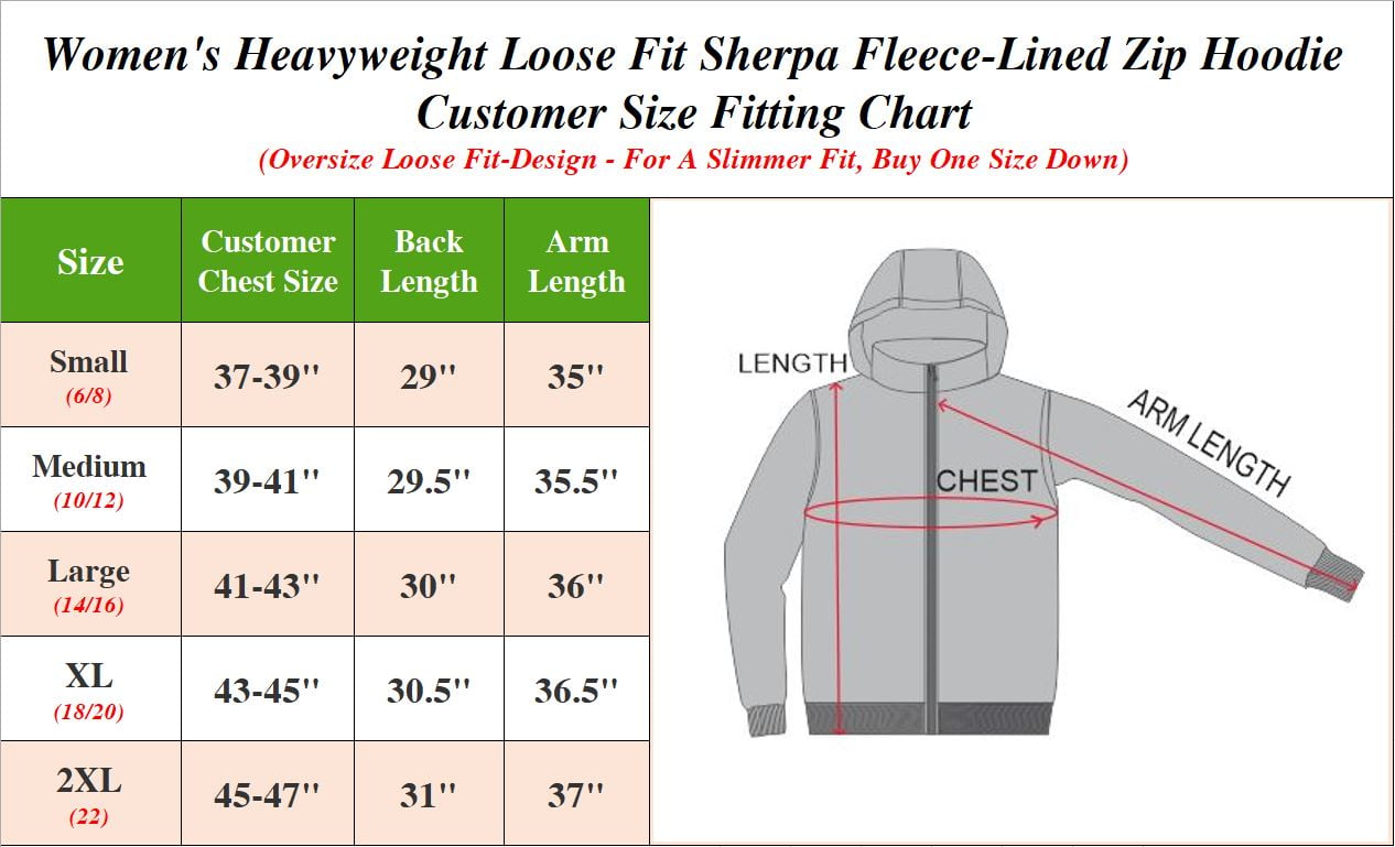 Gbh women's loose fit oversize full zip sherpa lined hoodie best sale fleece