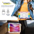 thumbnail image 6 of FJLBDE Case for Lenovo Tab One / K9 8.7 Inch 2025 with 360 Kickstand, Shoulder Strap Carrying Protective Cover, Multicolor Pink, 6 of 6