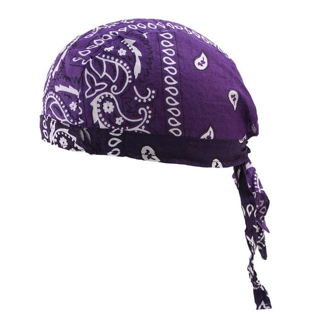 Unisex, gorra de quimioterapia, bufanda de cabeza musulmana, cubierta de gorro, Púrpura Colcomx Algodón Unisex Durag