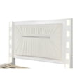 thumbnail image 4 of Coco King 5 Pc LED Bedroom Set Made with Wood in Milky White, 4 of 15
