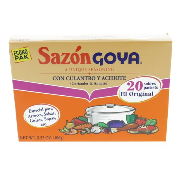Goya Coriander & Annatto Seasoning 20 Pack Sazon Culantro y Achiote