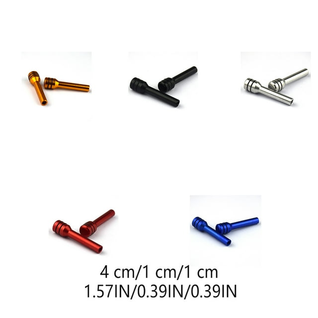 2pcs Voiture Porte Serrure Pin Modification Solide Véhicule Intérieur Poignée Boutons Couleur Portes Accessoires Modifiés Composants Universel Verrouillage Bouton Remplacement Rouge
