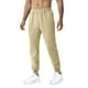 thumbnail image 2 of Pantalones largos para hombre, lisos, informales, con cintura elástica y bolsillos, deportivos, 2 of 9