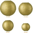 thumbnail image 2 of Naler 10x Mixed Size Gold Paper Lanterns for Wedding, Birthdays,Parties and Events Decorations, 2 of 8