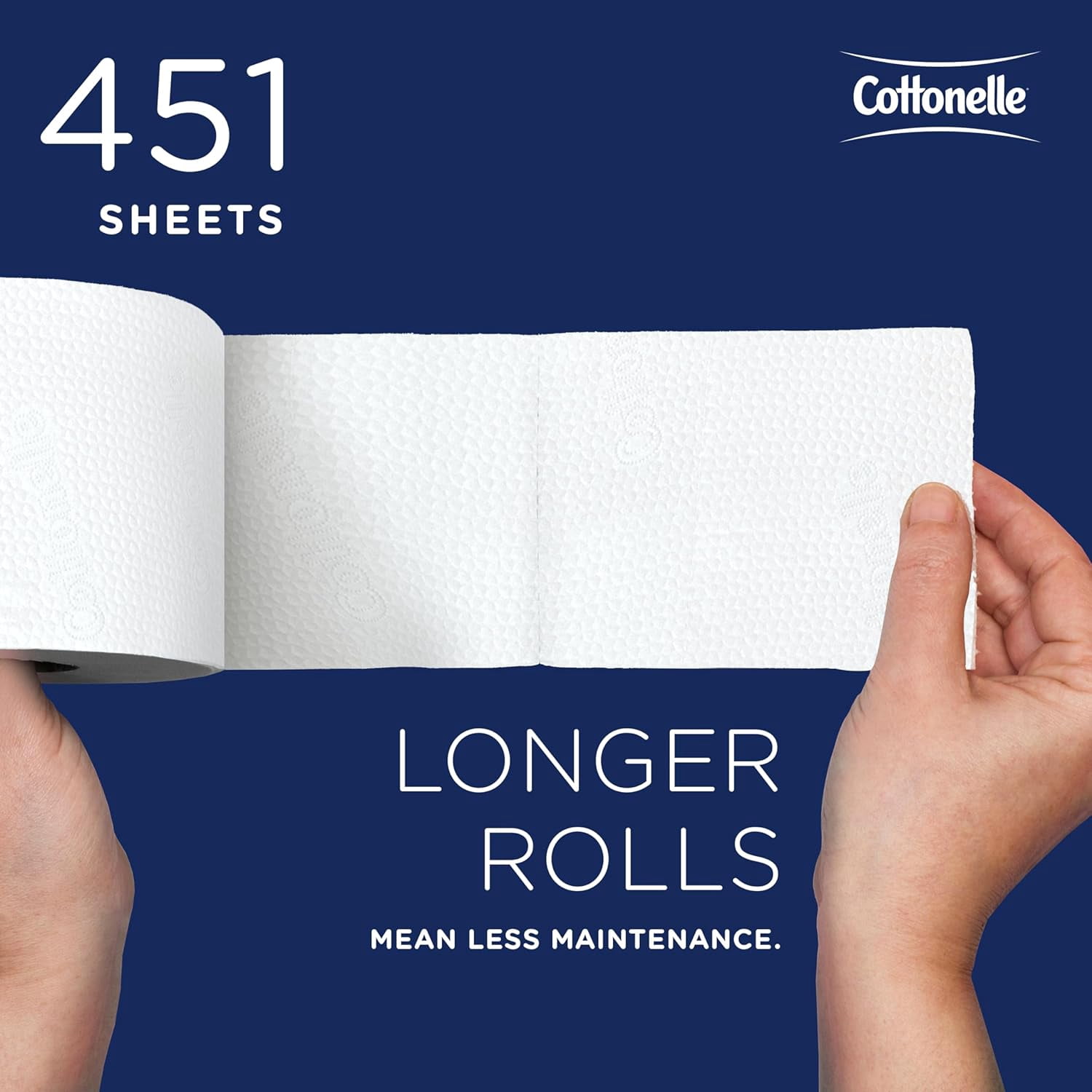 Thunder Standard Roll Bulk Toilet Paper (13135), 2-Ply, White, Compact for Easy Storage (20 Rolls of 451 Sheets, 9,020 Sheet Total)