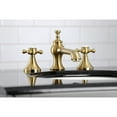 thumbnail image 3 of Kingston Brass KC7067BX English Country 8 in. Widespread Bathroom Faucet, Brushed Brass, 3 of 5