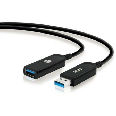 UPC: 0662774044316 | Siig CB-US0V11-S1 50 m USB 3.0 AOC Male to Female Active Cable  Black