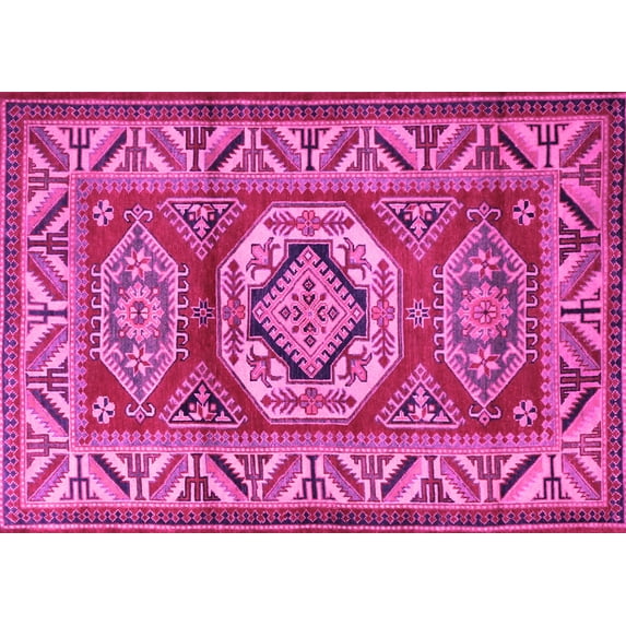 Ahgly Company Indoor Rectangle Persian Pink Traditional Area Rugs, 2' x 4'