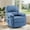 Blue, variant on Lnsenfin Swivel Rocker Recliner Chair Small Recliners for Small Spaces for Living Room,Grey