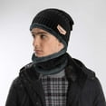 thumbnail image 7 of GRNSHTS Winter Beanie Hats Scarf Set Thick Warm Slouchy Beanies Hat Knit Skull Cap Neck Warmer for Men Women (Grey), 7 of 7