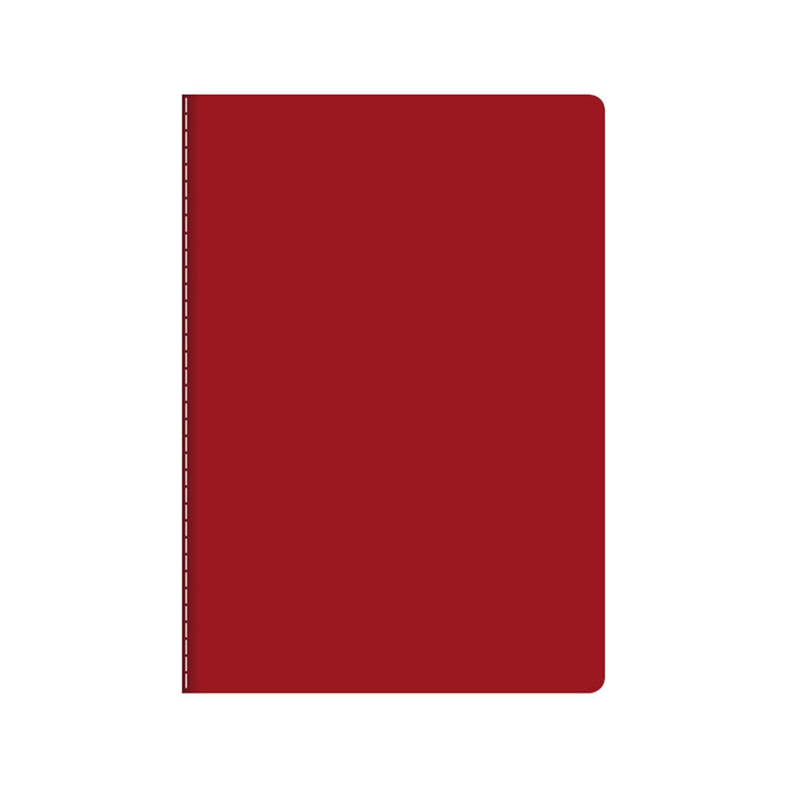 Red Kraft Cover A5 Lined Notebook – College Ruled, 60 Pages, 80 GSM, Ideal for Students, Business, and Travel Journaling