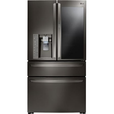 LG LMXS30796D - Refrigerator/freezer - freestanding - width: 35.7 in - depth: 39.1 in - height: 70.2 in - 29.7 cu. ft - french style with ice & water dispenser - black stainless steel