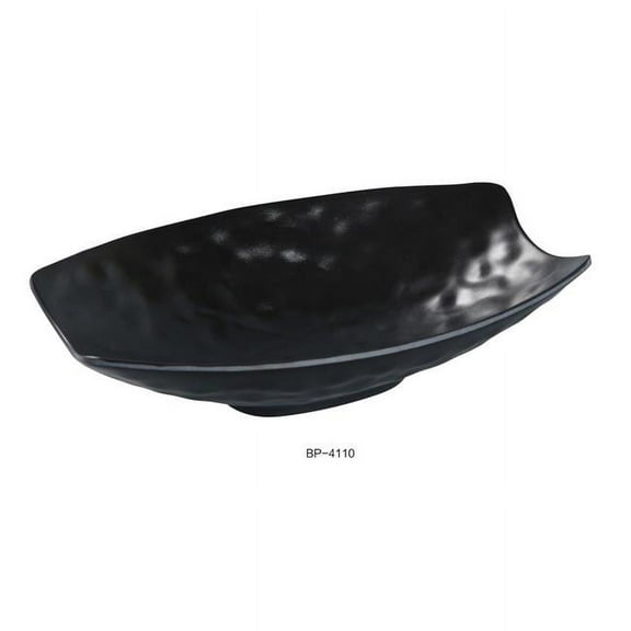 Yanco BP-4110 Black Pearl-2 Deep Plate, Black - 10 in. - Pack of 12