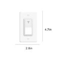 thumbnail image 4 of Interruptor inteligente Lámpara de luz para el hogar Control remoto Interruptor WiFi Controlador de luz montado en la pared EE. UU., 1 banda Inevent EL002189-01B, 4 of 7