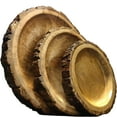 thumbnail image 2 of VintiquE Wooden Handmade Serving Tray Salad Bowl II Serving Platter Tray II Set of 3 Log for Serving Bark Wooden Tray (Size :- (Small 8 inch) (Medium 10 inch) (Large 12 inch), 2 of 6