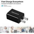 thumbnail image 2 of Gigastone USB 18W Fast Charge Wall Charger with Qualcomm Quick Charge 3.0 - Black, 2 of 8