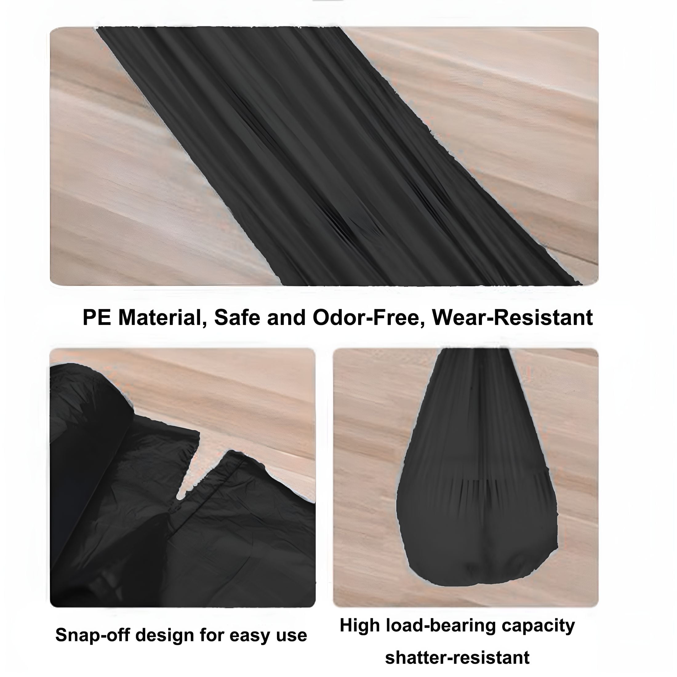 LAMIRO Trash Bags 500Pcs Random Colors Garbage Bags 25 Rolls 5 Gallon Kitchen Bathroom Trash Bag 17.7"×19.7"