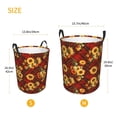 thumbnail image 2 of Lsque Red Plaid Sunflower pattern Laundry Hamper Basket, Tall Woven Rope Hamper Basket for Clothes, Lightweight Storage Basket, Collapsible Waterproof-Small, 2 of 8