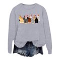 thumbnail image 1 of WEAIXIMIUNG Sweatshirts à Col Rond Graphiques pour Femmes Pull à Capuche Imprimé Lettre Col Rond pour Automne & Hiver, 1 of 3