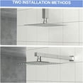 thumbnail image 5 of JERFIT 8-inch Square Rainfall Shower Head, 304 Stainless Steel Chrome, Wall or Ceiling Mount, High Pressure Luxury Shower Panel with Easy-Clean Nozzles, 5 of 9