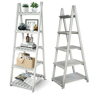 5-tier Ladder Bookcase White - Walmart.com