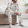 thumbnail image 7 of Honeii Carpenter tools Pattern Mens Pajamas Set,2pcs Men's Lounge Long Sleeve Sleep Shirt and Pajama Bottoms Sleepwear Set,Mens Pjs Sets-Medium, 7 of 7