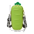 thumbnail image 2 of Crossbody Bag for Women, Carrot Fruit Shaped Shoulder Bag Purse with Removable Wide Strap Pu Leather Crossbody Bucket Bag Sports Bag for Daily Use, 2 of 7