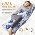 thumbnail image 5 of Lsque Turtle with Blue Stones Body Pillow Case Cover,Ultra-Soft Microfiber Bed Pillow Cases 20x54 inches,Elegant Bedding,Breathable Durable Pillow Cover with Envelope Closure, 5 of 8