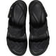 thumbnail image 4 of Sandalias de cuña Crocs Brooklyn tejidas de cuña baja negras para mujer, 4 of 7
