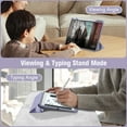thumbnail image 4 of Fintie Hybrid Slim Case for iPad Pro 13-inch (M4) 2024, Shockproof Cover with Clear Back Shell & Pencil Holder, Purple, 4 of 13