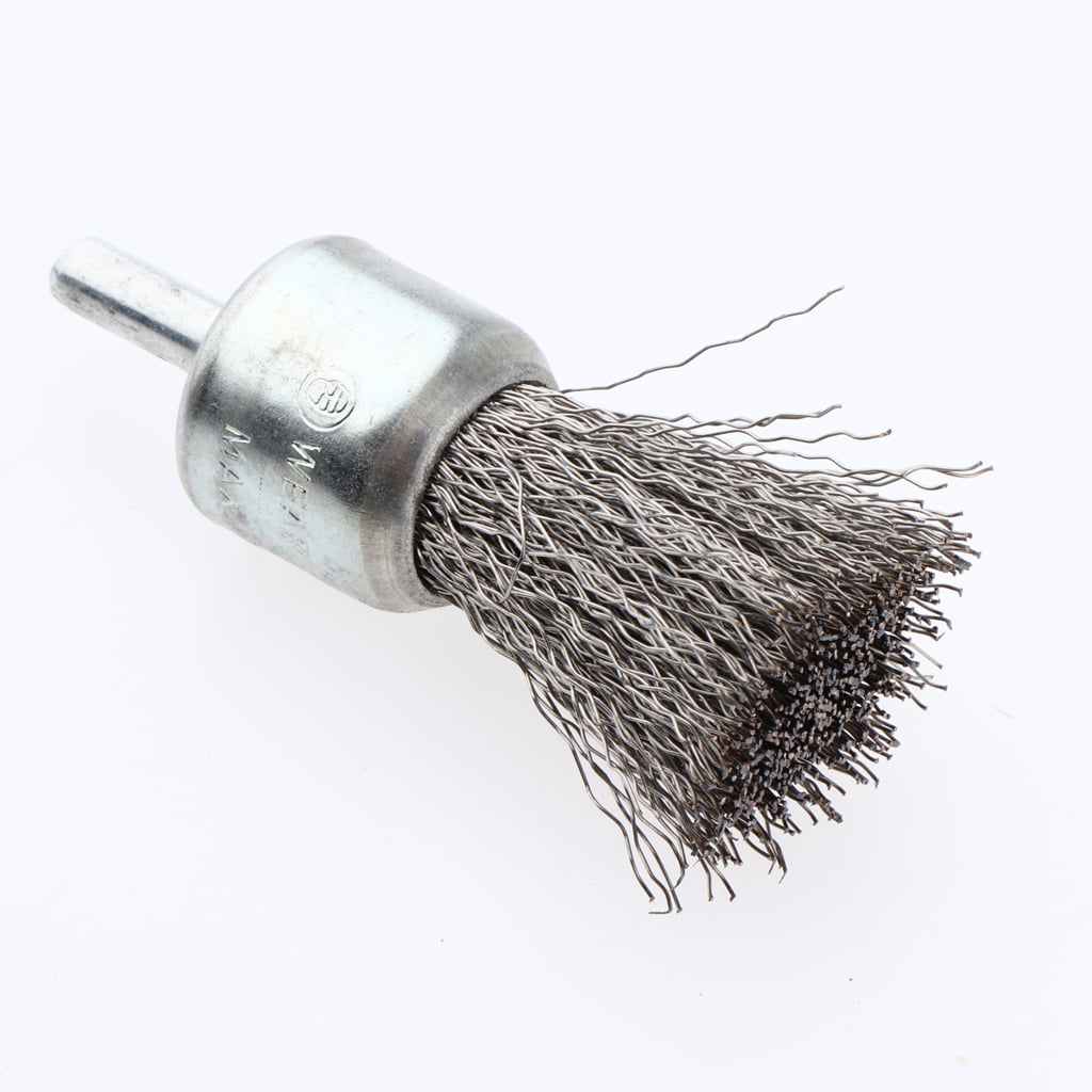 6mm Shank Stainless Steel Polishing Wire Pen Brush Rust Paint Removal Tool 6 x 20 x 150mm 0.3