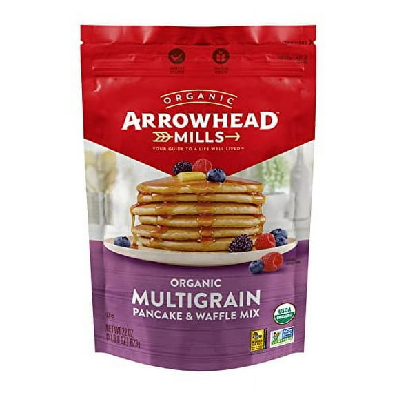 Arrowhead Mills Pancake and Waffle Mix, Organic Multigrain, 22 oz