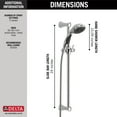 thumbnail image 7 of 3-Spray Premium Slide Bar Hand Shower in Chrome 57014, 7 of 7