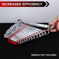 thumbnail image 3 of 2 Pack Metal Wrench Organizer- Premium Wrench Holder Tray, Wall-Mounted Storage Solutions for Wrench, 3 of 5