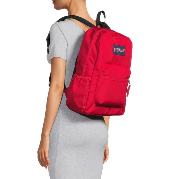 JanSport Unisex Cross Town Backpack School Bag Red Tape  display picture 2