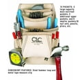thumbnail image 3 of CLC Custom Leathercraft 179354 Carpenter's Nail and Tool Bag Reversed Top Grain, 10 Pocket, 3 of 3