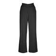 thumbnail image 6 of SYMOID Womens High Waisted Capri Pants Stretch Business Casual Pants Slim Fit Knee Length Dress Pants Dark Gray,Size M, 6 of 7