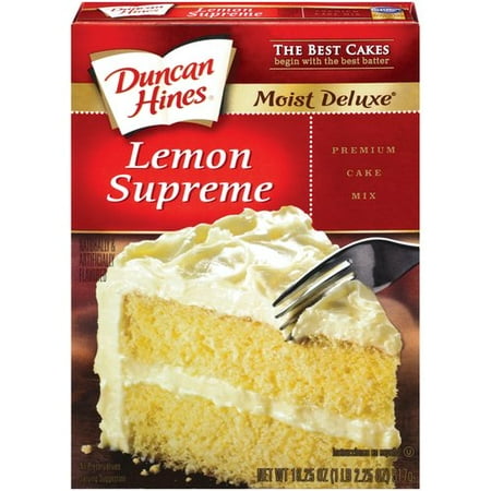 Duncan Hines Moist Deluxe Lemon Supreme Cake Mix, 18.25 oz ... Duncan Hines Moist Deluxe Lemon Supreme Cake Mix, 18.25 oz ...