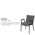 thumbnail image 4 of Flash Furniture HERCULES Series Heavy Duty Gray Fabric Stack Chair with Arms, 4 of 12