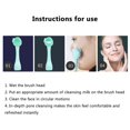 thumbnail image 3 of Cepillo Limpiador Facial Cepillo De Masaje Exfoliante Facial De Silicona Limpiador Facial De Doble Cabeza 2 Uds Monstrate CE008676-02, 3 of 6