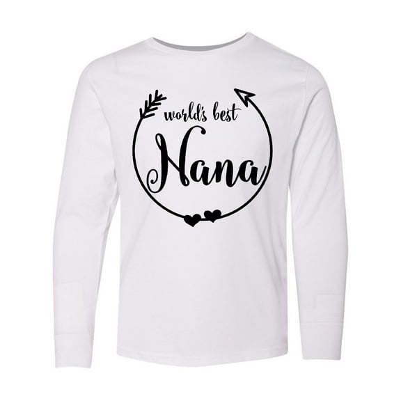 Inktastic World's Best Nana Long Sleeve Youth T-Shirt