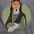 thumbnail image 3 of CafePress - Mona Lisa Dog T Shirt - Mens Tri-blend T-Shirt, 3 of 4