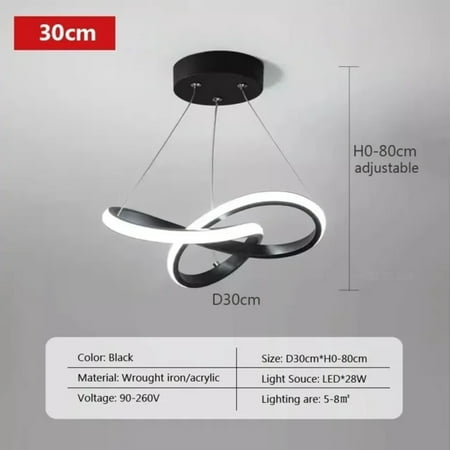 

CHNGYCX Stylish Nordic LED Pendant Lamp for Dining Room Living Room Bedroom - Modern Sleek and Elegant Ceiling Light Fixture with Simplicity in Design