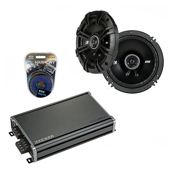 Fits Mitsubishi Raider 2006-2007 Speaker Replacement Kicker DSC65 & CX300.4 Amp - Factory Certified Refurbished